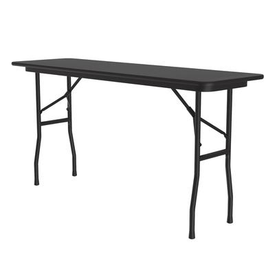 Correll CF1860PX-07 60" Rectangular Folding Table w/ Black Granite Top, 29"H
