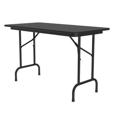 Correll CF2448PX 07 48" Rectangular Folding Table w/ Black Granite Top, 29"H