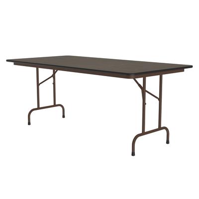 Correll CF3696PX 01 96" Rectangular Folding Table w/ Walnut Top, 29"H