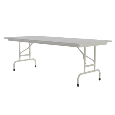 Correll CFA3060M-15 60" Rectangular Folding Table w/ Gray Granite Melamine Top, 29"H