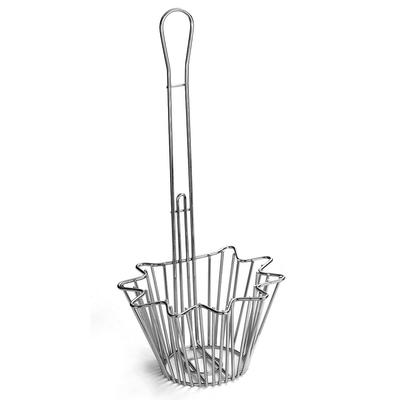 Tablecraft 44080 Taco Fryer Basket w/ 1 Bowl Capacity, Chrome