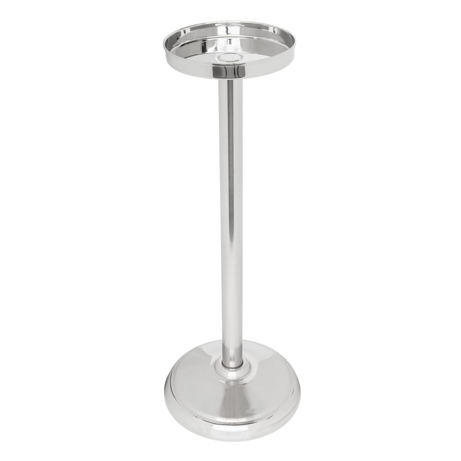 Tablecraft 5398 23 1/4" Wine Bucket Stand - Brass, Nickel Plated, Silver