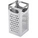 Tablecraft SG201 Stainless Steel Square Grater, 4 x 4 x 9", Silver
