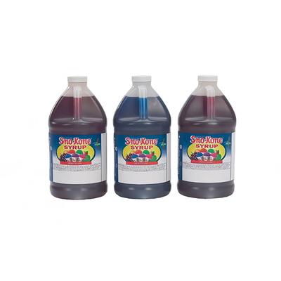 Gold Medal 1050 Strawberry Snow Cone Syrup, Ready-To-Use, (4) 1 gal Jugs