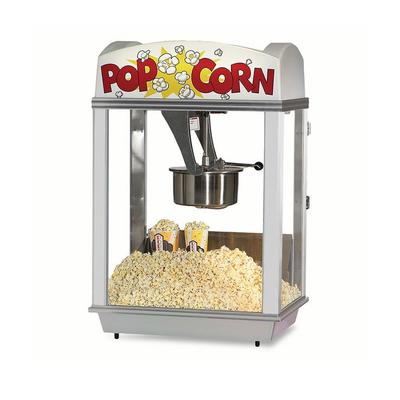 Gold Medal 2005ST Deluxe Whiz Bang Popcorn Machine w/ 12 oz Kettle & Stainless Dome, 120v, Stainless Steel
