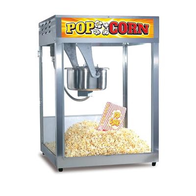 Gold Medal 2553 Popcorn Machine, 16/18 oz EZ Kleen Kettle, Oil Pre-Wired, 120v, Stainless Steel