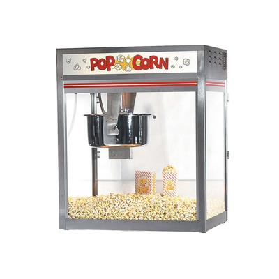 Gold Medal 32 oz Discovery Popcorn Popper - Non-Reversible Dome, Front Counter, Stainless Steel, 120/208/240v/1ph, 2556