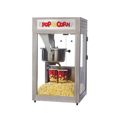 Gold Medal 2600 Super Pop Maxx Popcorn Machine w/ 16 oz Kettle, Counter Model, 120v, 16-oz. Kettle, Heated Deck, Stainless Steel