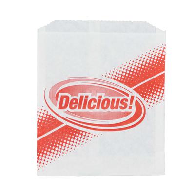 Gold Medal 5426 Delicious Disposable Hot Dog Sandwich Bags, Dry Wax, 1,000/Case, White