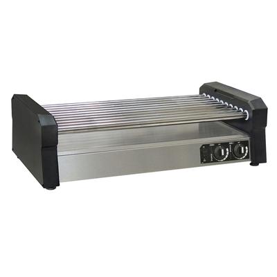 Gold Medal 8552-00-000 Hot Diggity 45 Hot Dog Roller Grill w/ Slanted or Flat Top, 120v, Stainless Steel