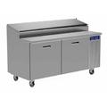 Randell 84111N-290 111" Sandwich/Salad Prep Table w/ Refrigerated Base, 115v, Holds (15) 1/3 Pans, Stainless, Stainless Steel