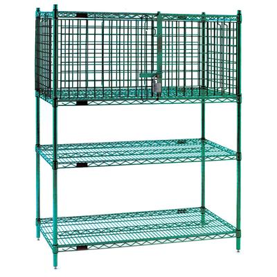 Eagle Group SECM1836E 36" Security Enclosure Kit, 18"D, Chrome, 36" x 18", Silver