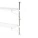 Focus FWPS33CH 33"H Wall Mount Post, Chromate, For 2 Shelf Tiers