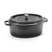 GET CA-007-GR/BK/CC 6 1/2 qt Ceramic Coated Aluminum Dutch Oven, Gray