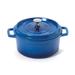 GET CA-011-CB/BK/CC Heiss 2 1/2 qt Ceramic Coated Aluminum Dutch Oven, Cobalt Blue