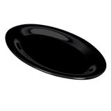 GET OP-950-BK 9 3/4" x 7 1/4" Oval Black Elegance Platter - Melamine, Black, 24/Case