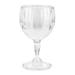 GET SW-1421-1-SAN-CL 8 oz Fluted Wine Glass, SAN Plastic, Clear, 2 Dozen