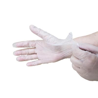 Rofson PFV200S Disposable Vinyl Gloves - Powder Free, Opaque, Small, Semi-transparent