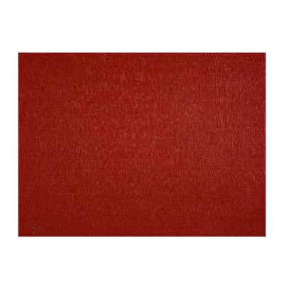 Risch GA-8003 Rectangular Woven Vinyl Placemat - 16" x 12", Ruby, Red