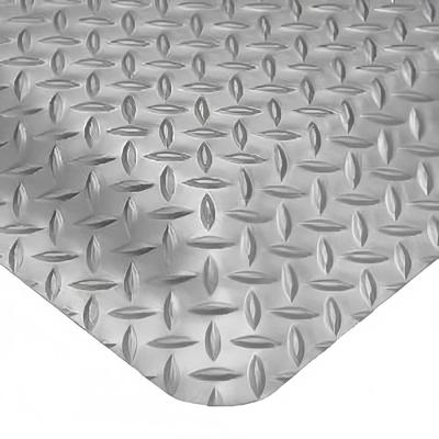 Cactus Mat 1054R-375 BLK Cushion Diamond-Dekplate - 3' x 75', Vinyl, Black