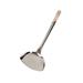 Town 33971 Stainless Wok Shovel - 19 1/2" x 4 1/4" x 4 3/4", Wood Handle, Steel, Stainless Steel