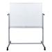 Luxor MB4836LB 48" x 36" Mobile Double Sided Whiteboard w/ Ghost Grid - 65 1/5"H, Aluminum Frame