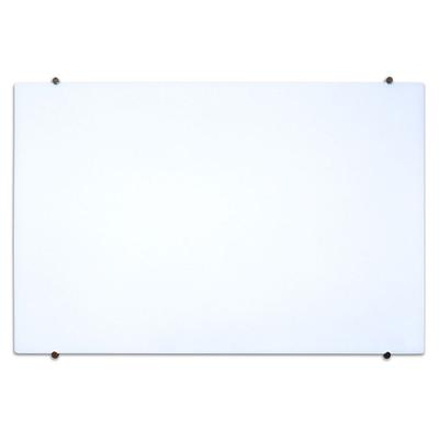 Luxor WGB6040M 60" x 40" Wall-Mounted Glass Board w/ Mounting Pucks, White, 0.13 in