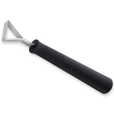 Louis Tellier 258272300 Decorating Knife w/ Black Plastic Handle, Silver