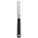 Louis Tellier 7252309 3 1/2" Offset Decorating & Icing Spatula w/ Stainless Steel Blade & Black Plastic Handle