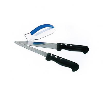 Louis Tellier AFFUM Manual Knife Sharpener w/ Handle - White & Blue