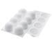 Louis Tellier CURVETRUFFLE5 Truffle Mold w/ 5 Sections - Silicone, White