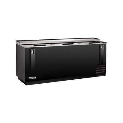 Migali C-HBC95-HC 95" Forced Air Bottle Cooler - Holds (900) 12 oz Bottles, Lid Locks, 115v, Black