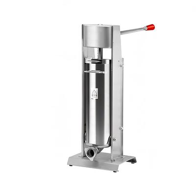 Omcan 18207 Elite Series 22 lb Manual Vertical Sausage Stuffer w/ (4) Funnels, Stainless Steel