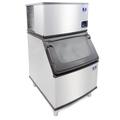 Manitowoc IDT0500W/D570 500 lb Indigo NXT Full Cube Commercial Ice Machine w/ Bin - 532 lb Storage, Water Cooled, 115v, Stainless Steel | Manitowoc Ice