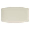 Tuxton BEH-140Q Rectangular Plate - 14" x 8", Ceramic, American White