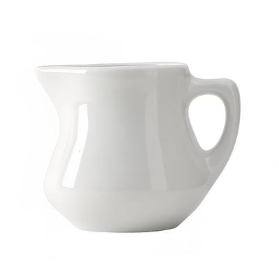 Tuxton BPR-035 3 1/2 oz DuraTuxÂ© Creamer - China, Porcelain White