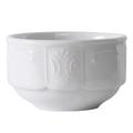 Tuxton CHB-105 11 oz Round Chicago Bouillon Bowl - China, Porcelain White, 4-1/2" dia. x 2-1/4" H