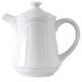 Tuxton CHT-170 18 oz Chicago Coffee/Tea Pot - China, Porcelain White, 1 Dozen