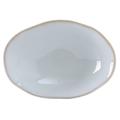 Tuxton GAA-402 11 1/2 oz Oval Artisan Capistrano Bowl - Ceramic, Agave, White