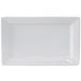 Tuxton GSP-551 Rectangular Santorini Plate - 11" x 7", China, Porcelain White