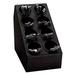 Dispense-Rite CTSH-8BT Silverware Organizer, 8 Compartment/Inserts, Black Polystyrene, 8-compartment