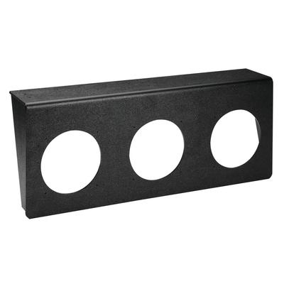 Dispense-Rite UCMB-3BT Surface Mount Undercounter Dispenser Bracket for 3 Cup or Lid Dispensers - Plastic, Black
