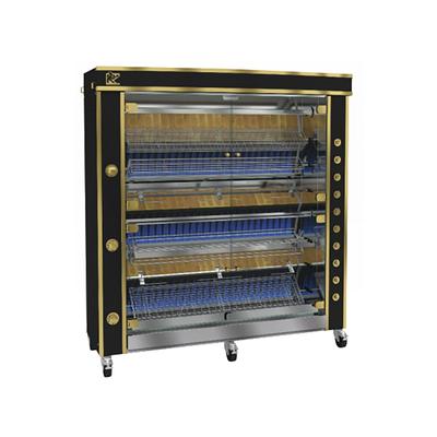 Rotisol USA GF1675-8G-LUX Gas 8 Spit Commercial Rotisserie w/ 54 Bird Capacity, Natural Gas, Stainless Steel, Gas Type: NG