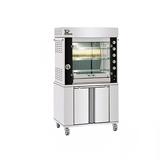 Rotisol USA GF975-2G-SSP Gas 2 Spit Commercial Rotisserie w/ 6 Bird Capacity, Liquid Propane, Stainless Steel, Gas Type: LP