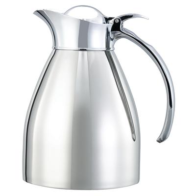 Service Ideas MAR06PS 3/5 liter Carafe w/ Vacuum Insulation, Polished Stainless Finish, Silver