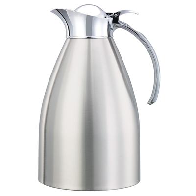 Service Ideas MAR15BS 1 1/2 liter Carafe w/ Vacuum Insulation, Brushed Stainless Finish, Silver