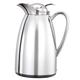 Service Ideas CJZ6CH 3/5 liter Vacuum Carafe w/ Glass Liner, Chrome, Silver