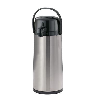 Service Ideas ECAS22S Eco-Air 2 2/5 Liter Push Button Airpot, Stainless Steel Liner, Silver
