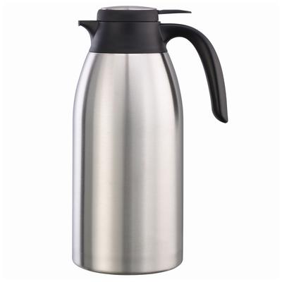 Service Ideas FCC20SS 67 3/5 oz Carafe w/ PushButton Lid - Vacuum Insulated, Stainless, Silver