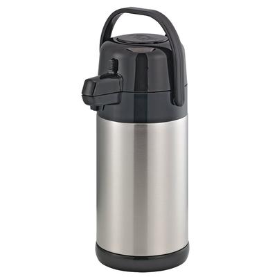 Service Ideas SECA22S 2 1/5 Liter Push Button Airpot, Stainless Steel Liner, Silver